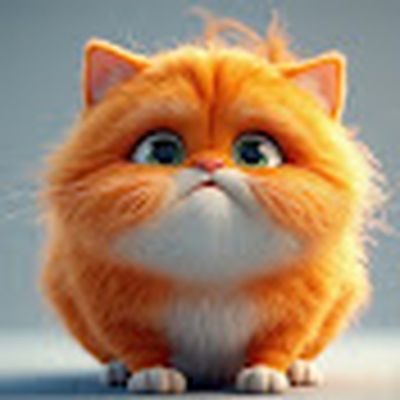 القط البرتقالي السمين