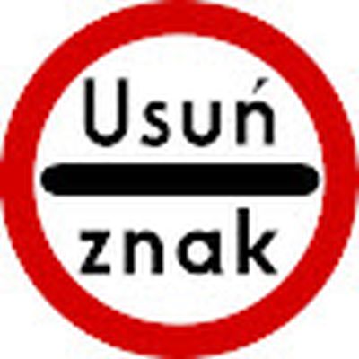Usuń Znak